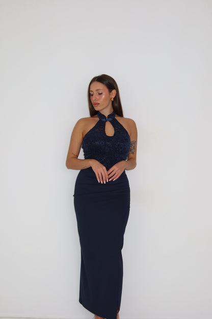 Vestido Seraya Azul Marino