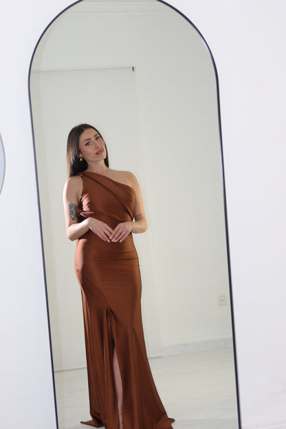 Vestido Dass Marrón