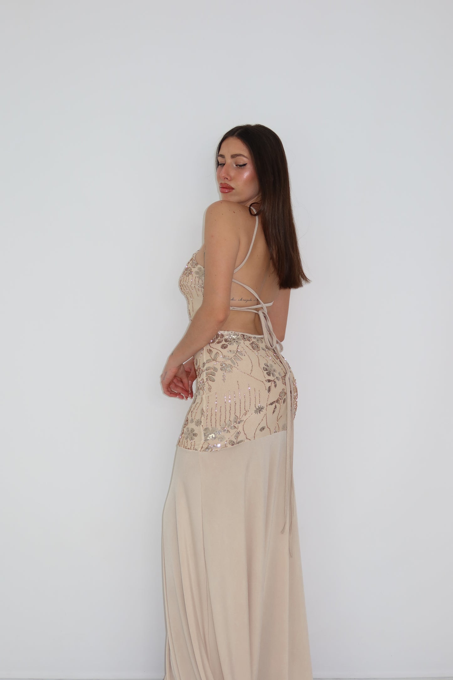 Vestido Naida Beige