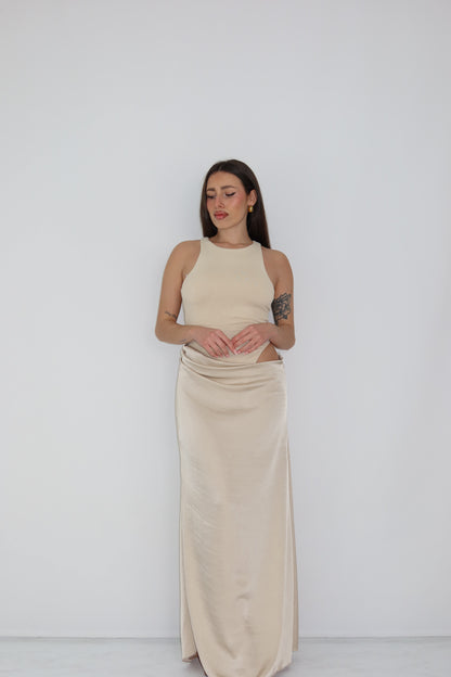 Vestido Aldair Beige