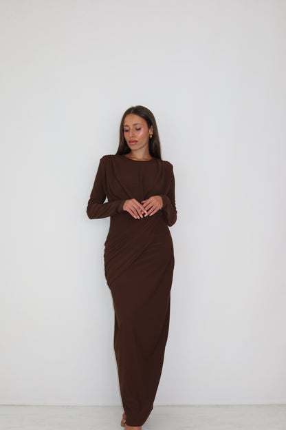 Vestido Vilma Marrón