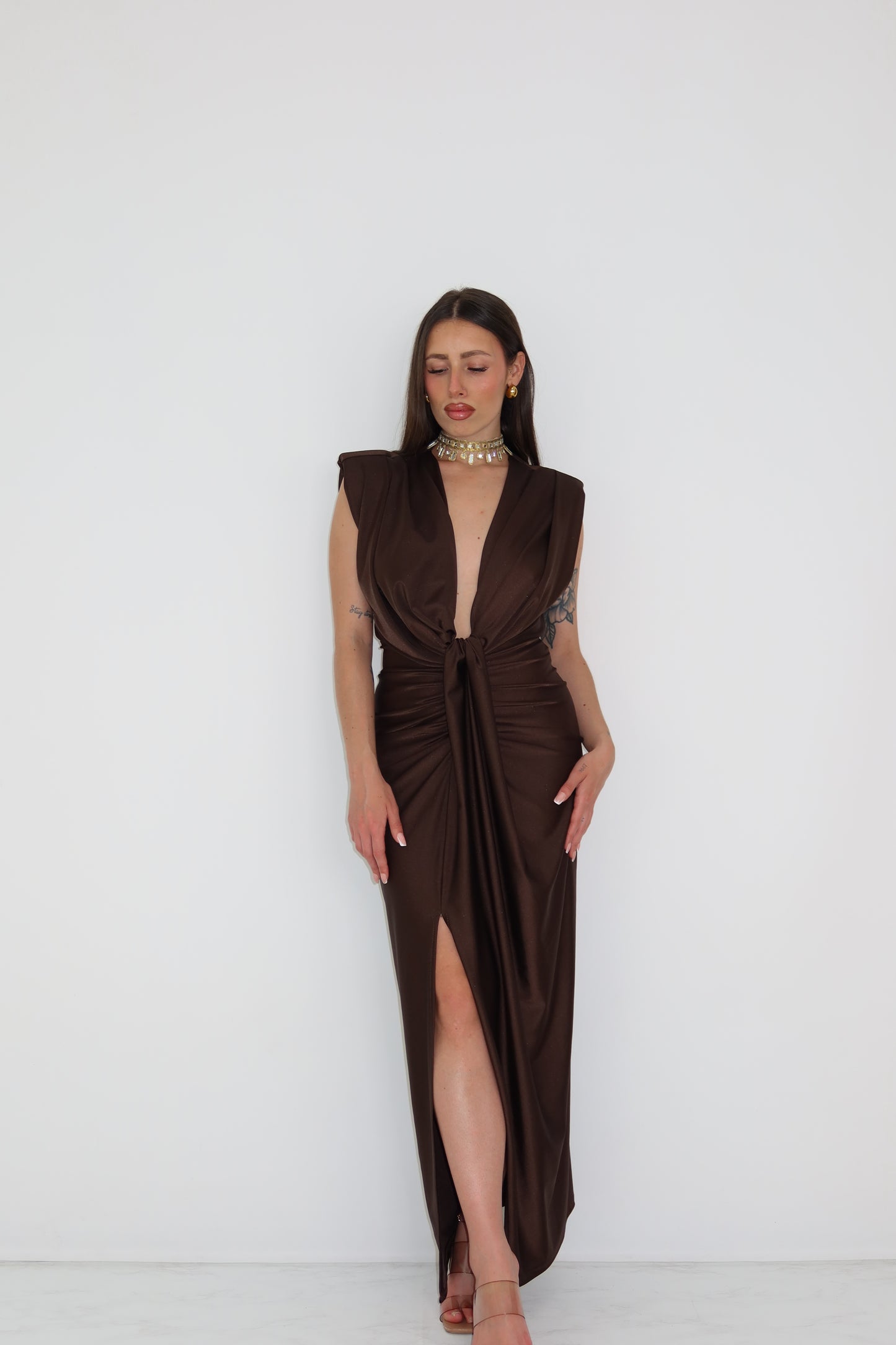 Vestido Gaia Marrón