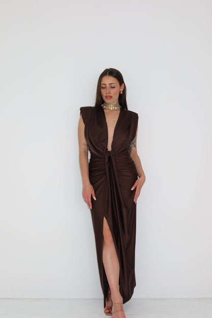 Vestido Gaia Marrón