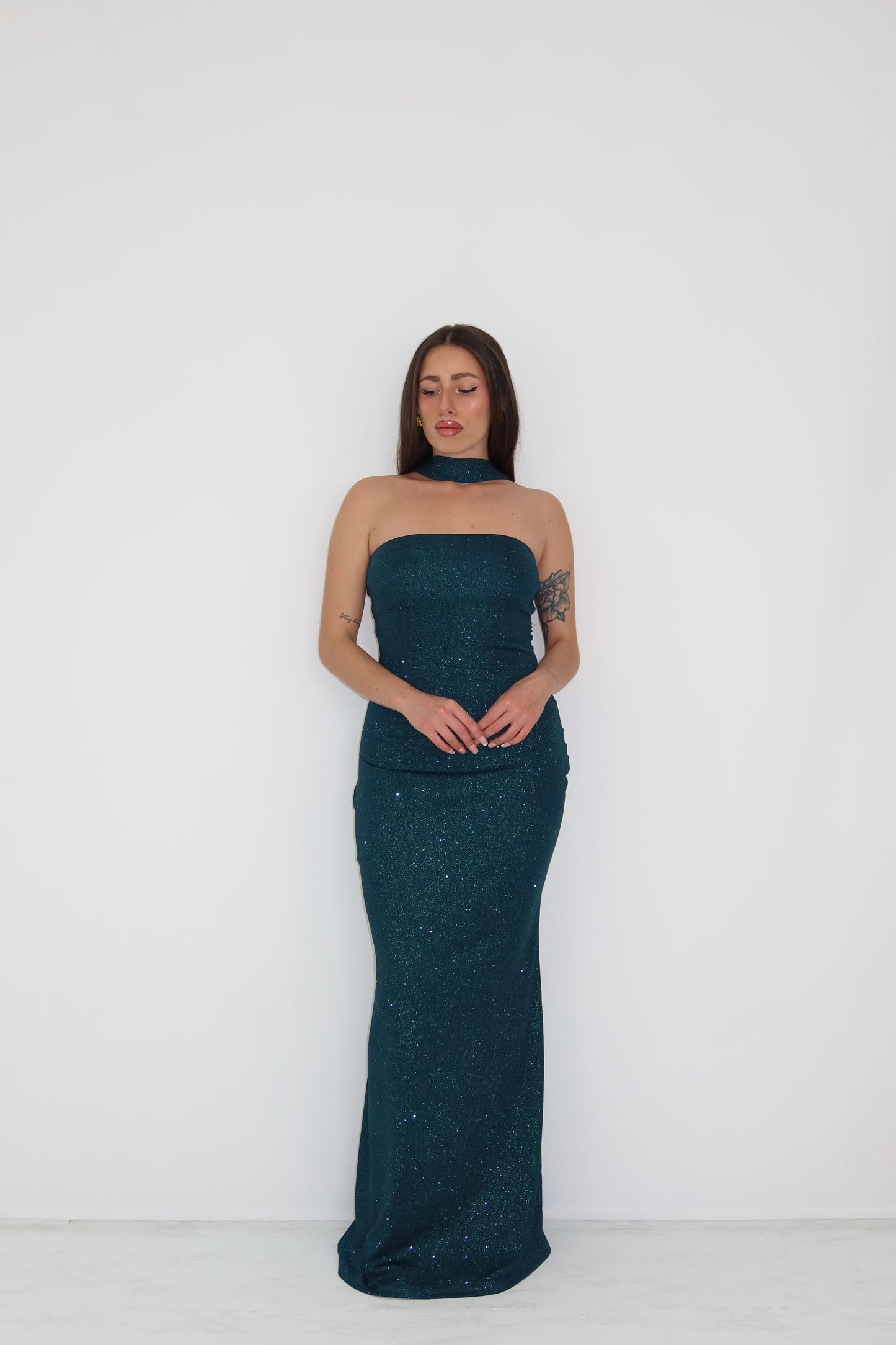 Vestido Celine Petróleo