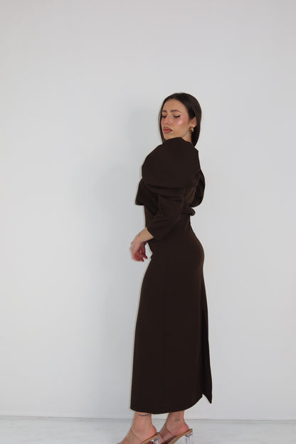 Vestido Valentina Marrón