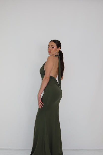 Vestido Melaza Verde Kaki