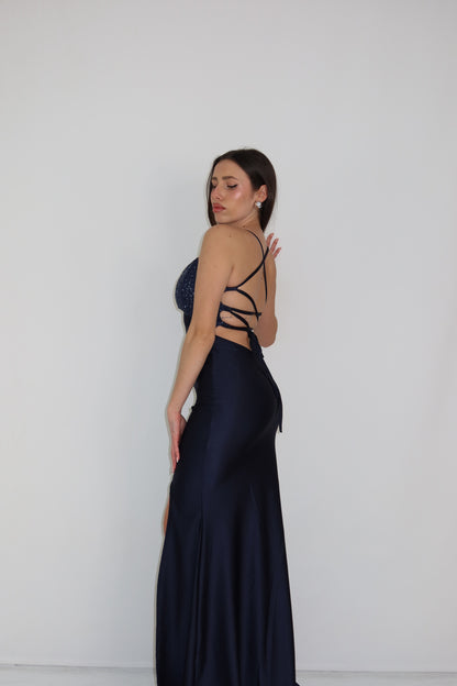 Vestido Kalha Azul Marino