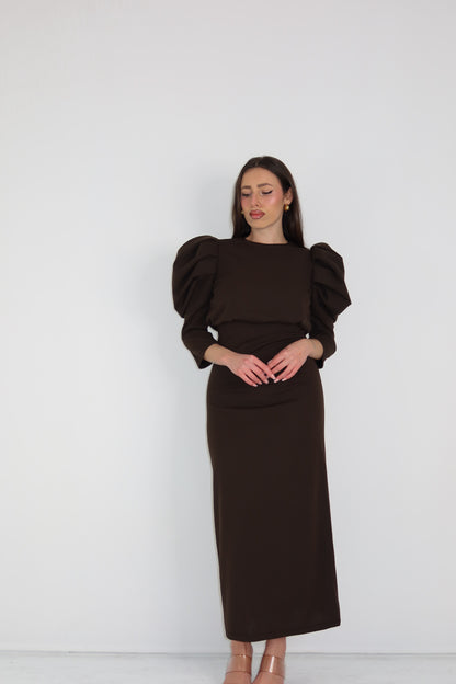 Vestido Valentina Marrón
