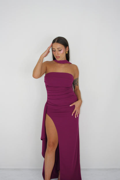 Vestido Rina Cereza