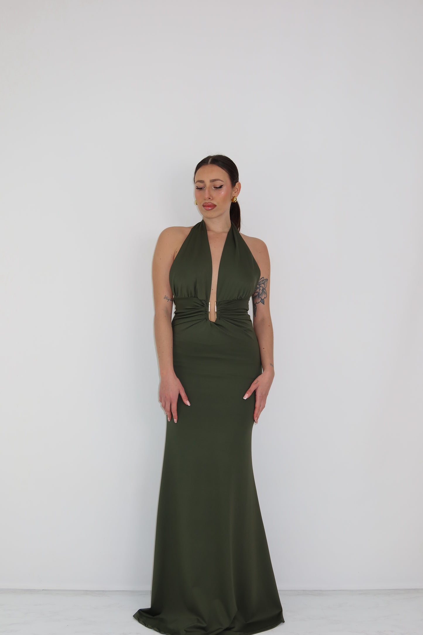 Vestido Melaza Verde Kaki