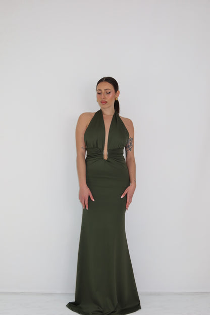 Vestido Melaza Verde Kaki