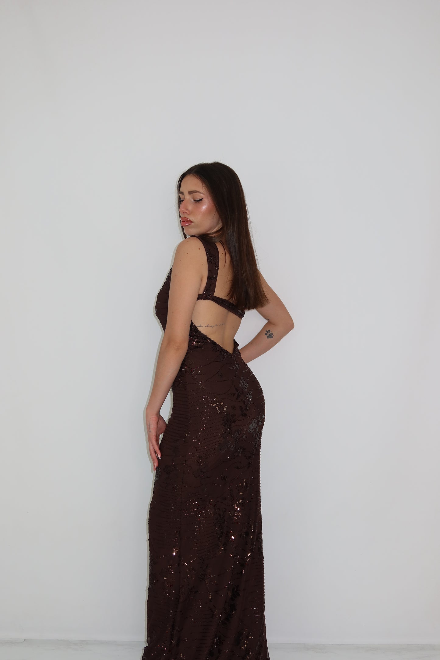 Vestido Aria Marrón