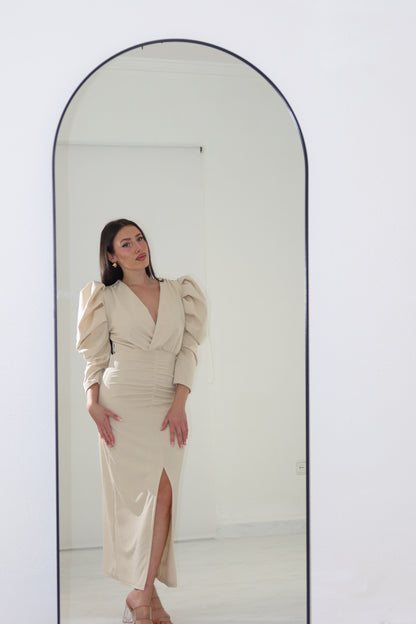 Vestido Martina Beige