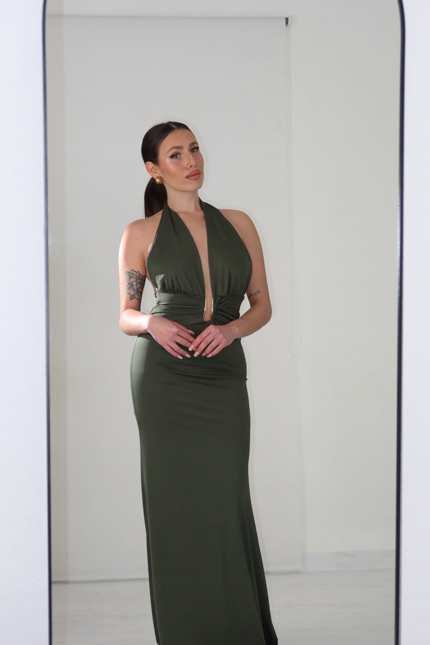 Vestido Melaza Verde Kaki
