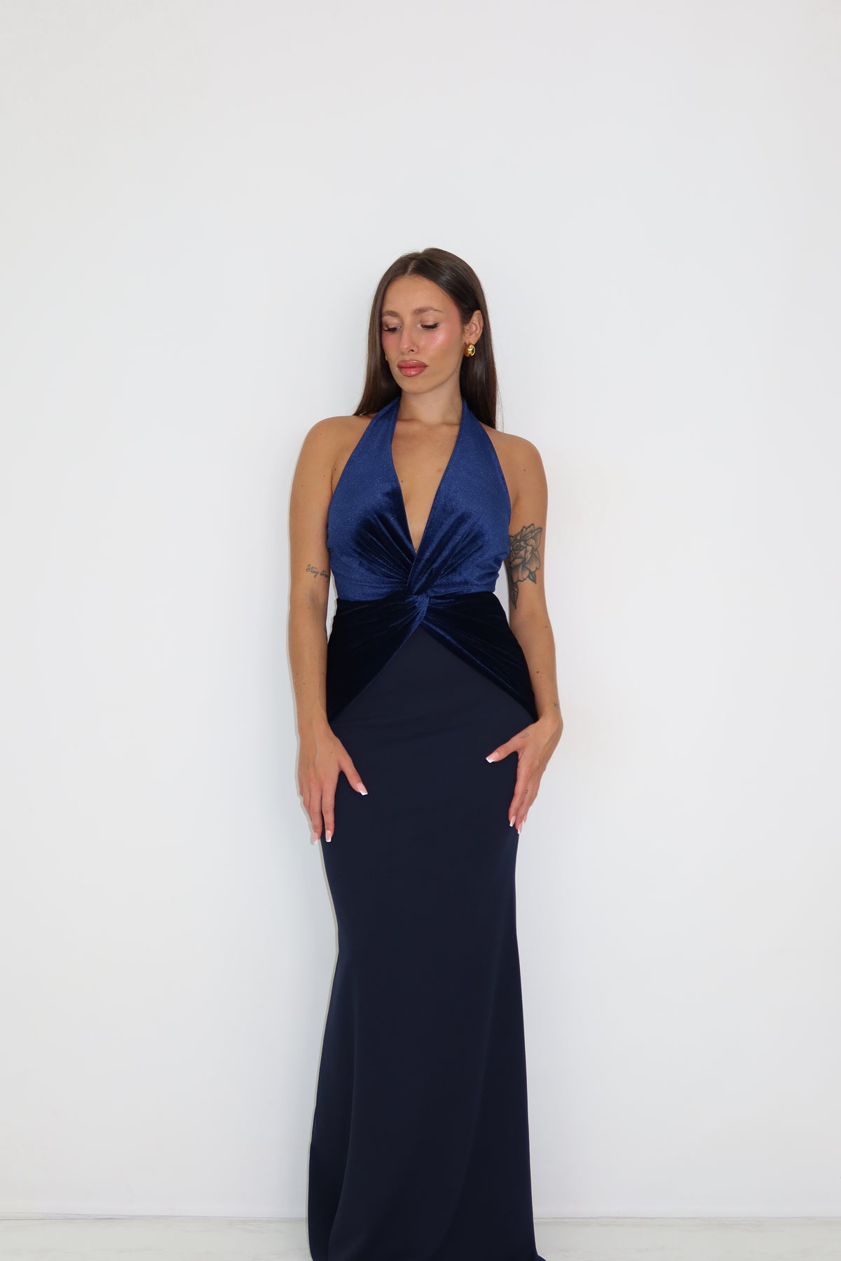 Vestido Neda Azul Marino