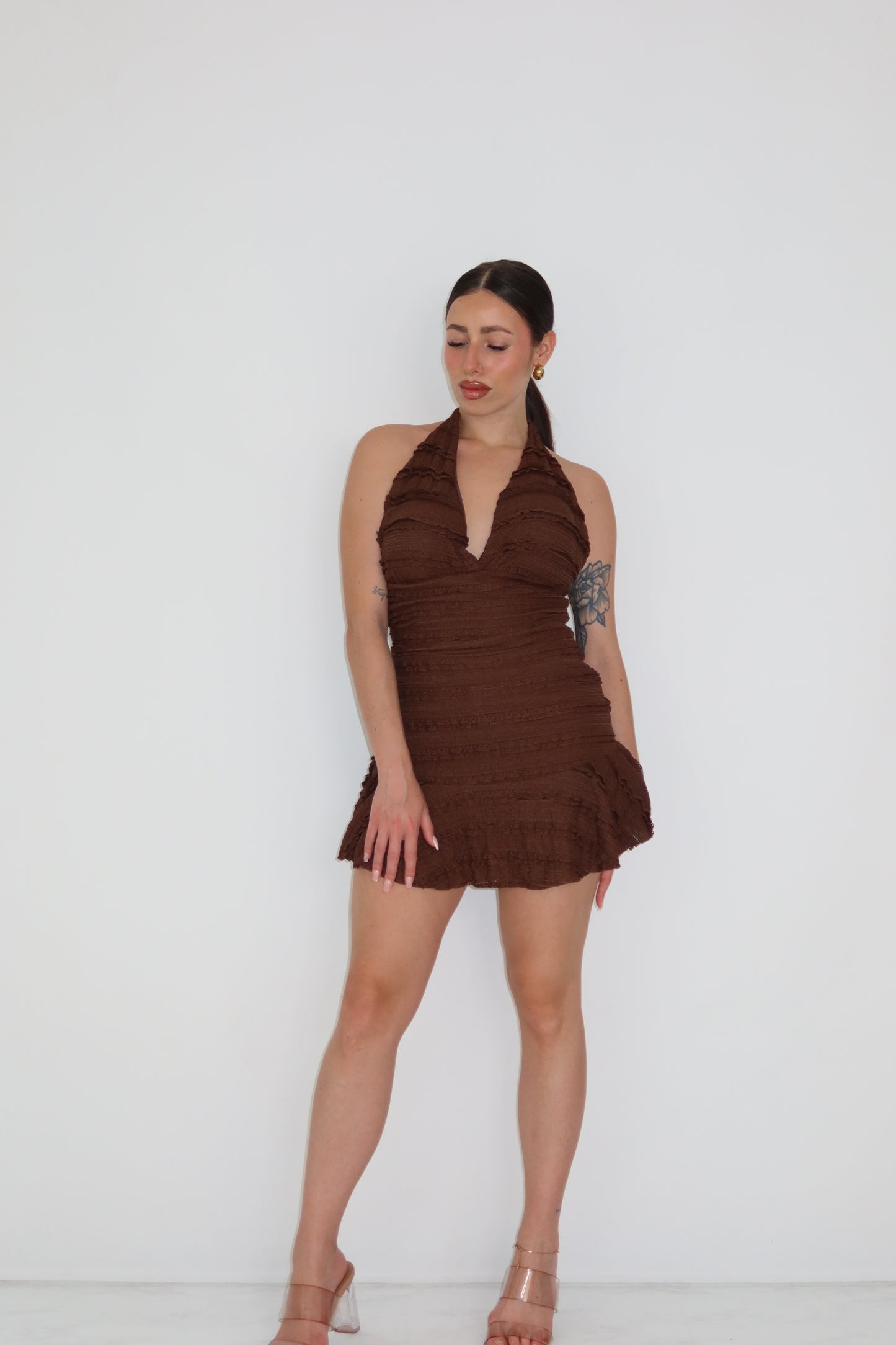 Vestido Yuna Marrón