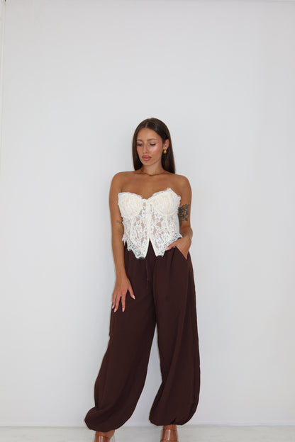 Corset Azure Beige