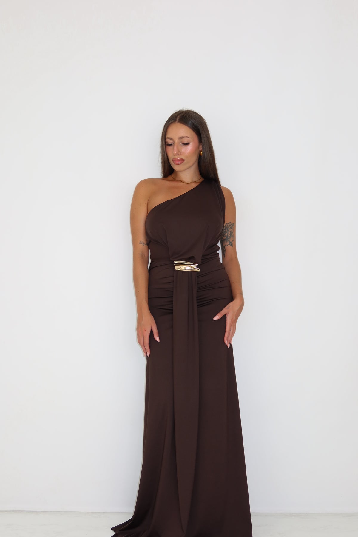 Vestido Alivia Marrón
