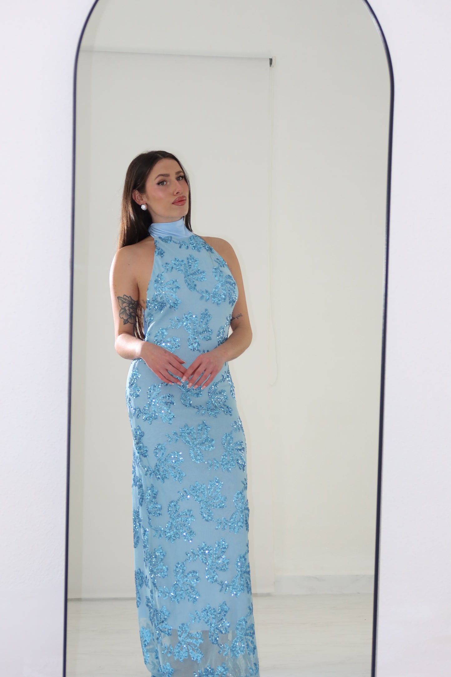 Vestido Indie Azul Celeste