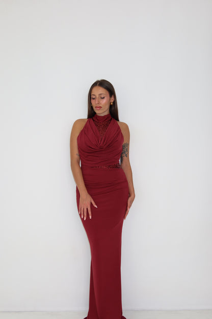 Vestido Keyla Burdeos