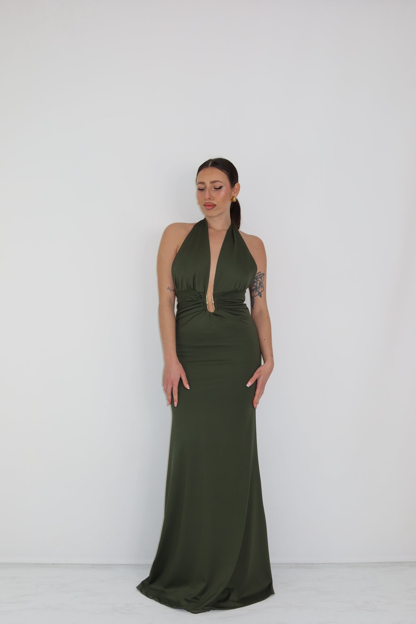 Vestido Melaza Verde Kaki