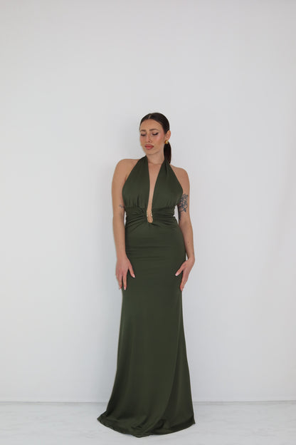 Vestido Melaza Verde Kaki