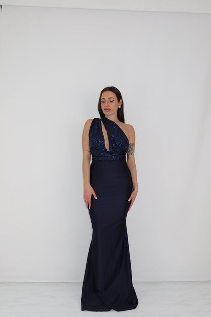 Vestido Promesa Azul Marino