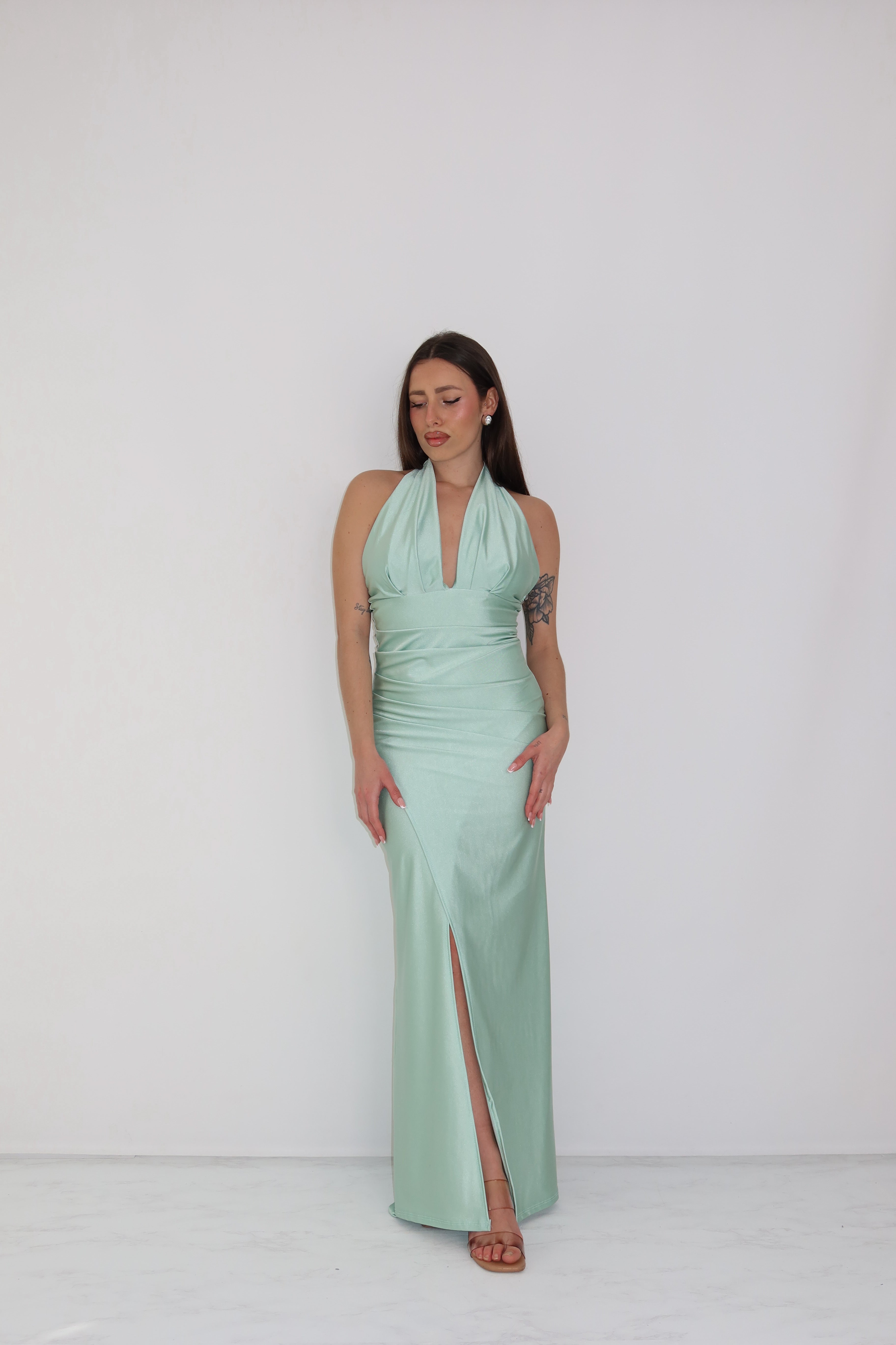 Vestido Jordania Verde Matcha