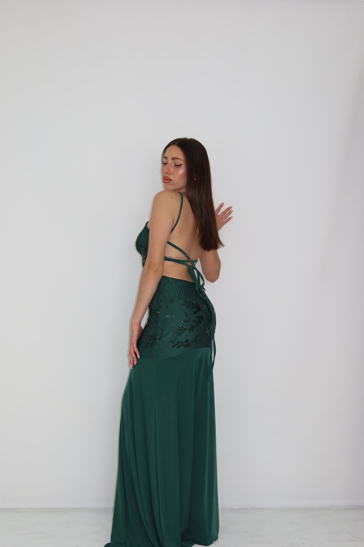 Vestido Naida Verde Botella