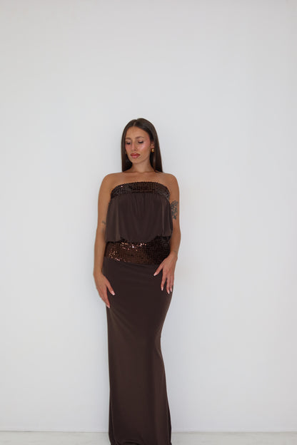 Vestido Inaya Marrón