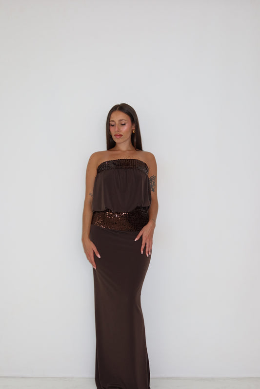 Vestido Inaya Marrón