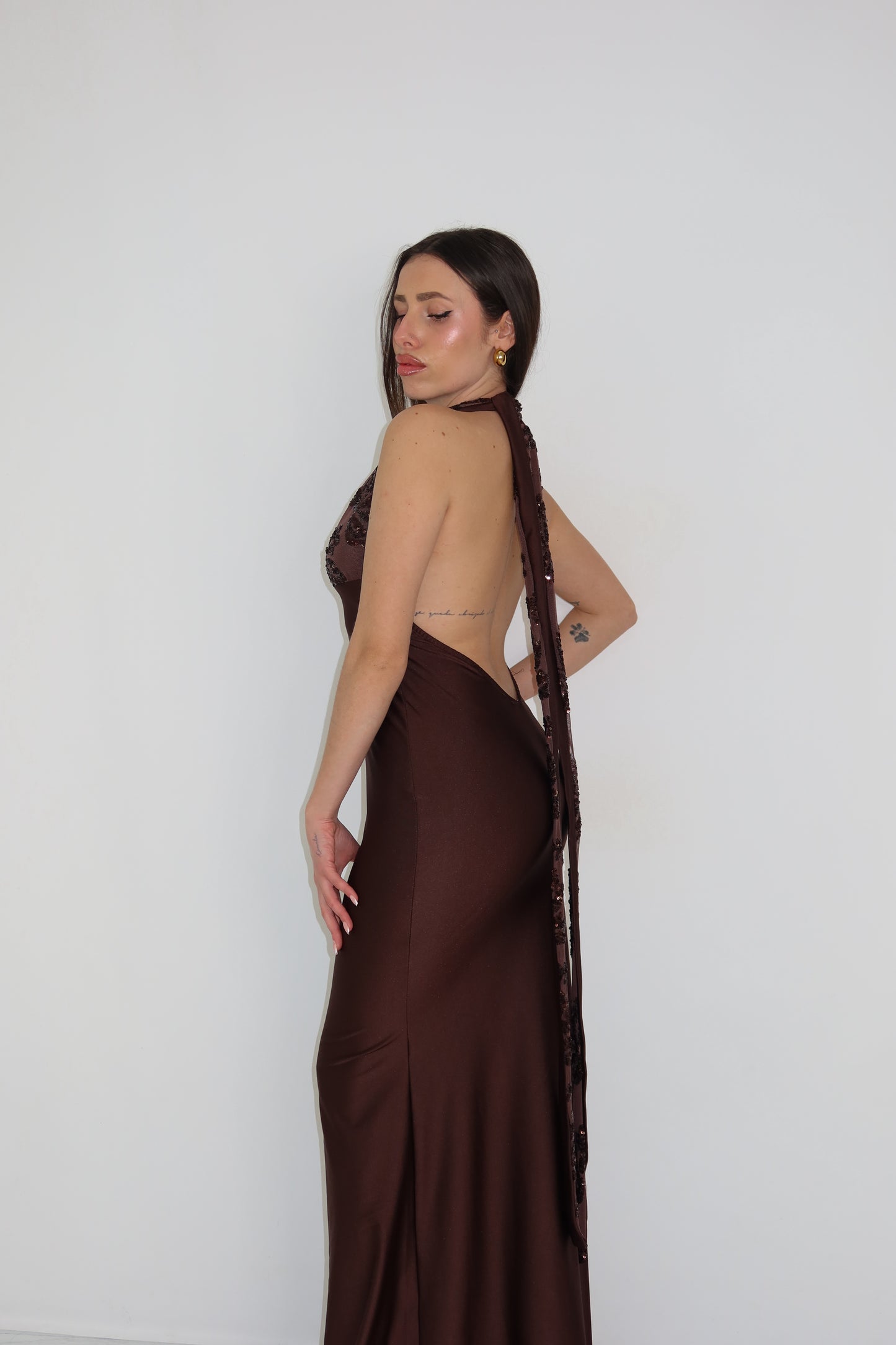 Vestido Promesa Marrón