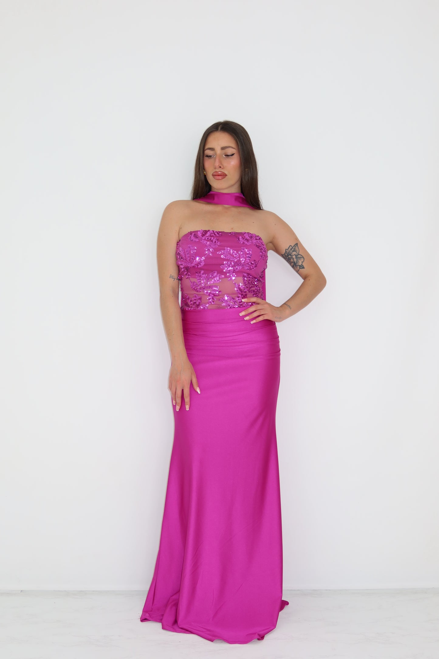 Vestido Nicolette Rosa Buganvilla