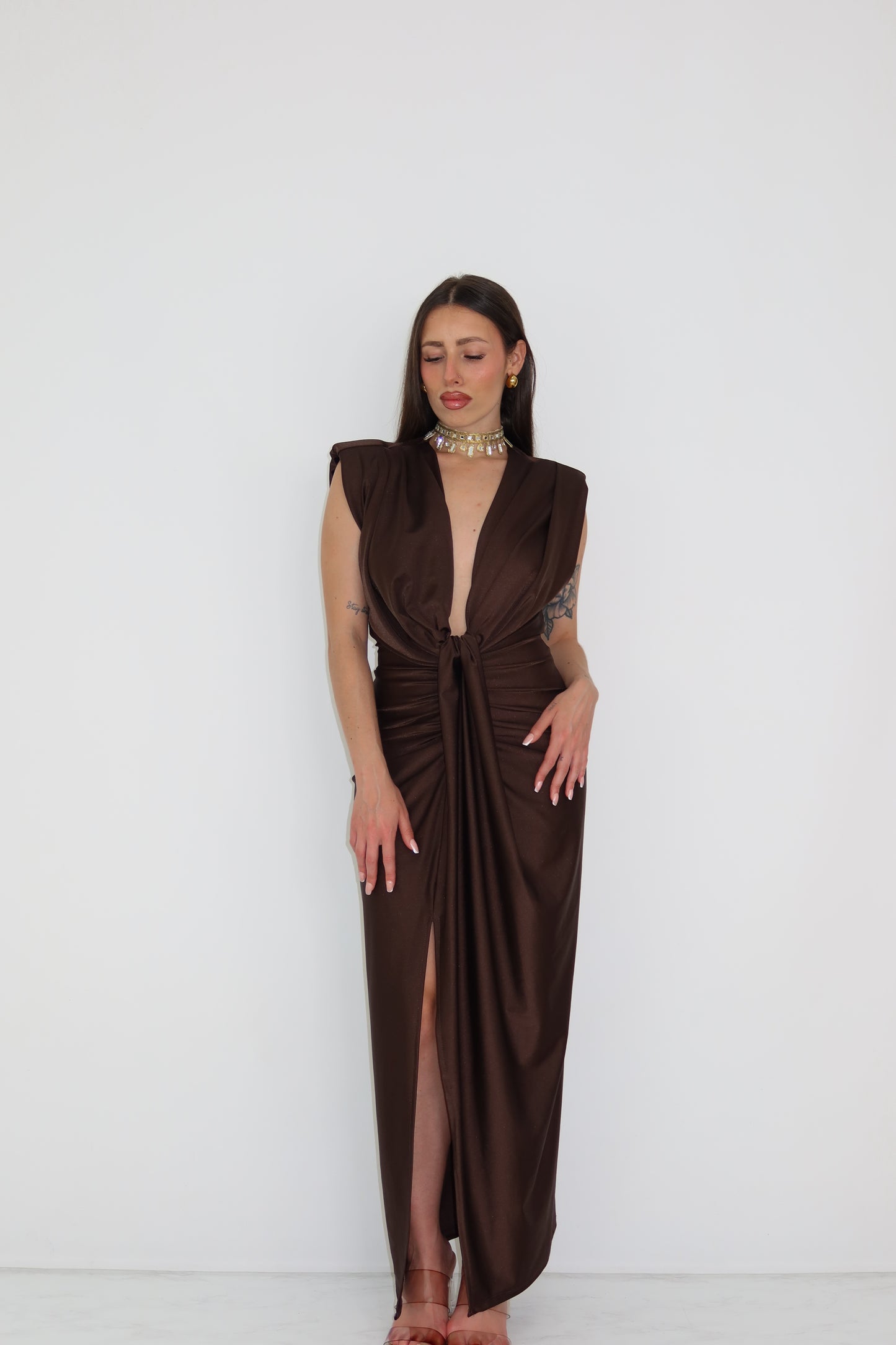 Vestido Gaia Marrón