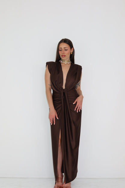 Vestido Gaia Marrón