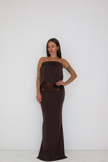 Vestido Inaya Marrón