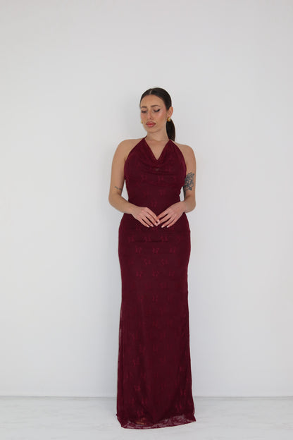 Vestido Malta Granate