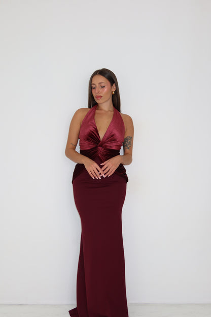 Vestido Neda Granate