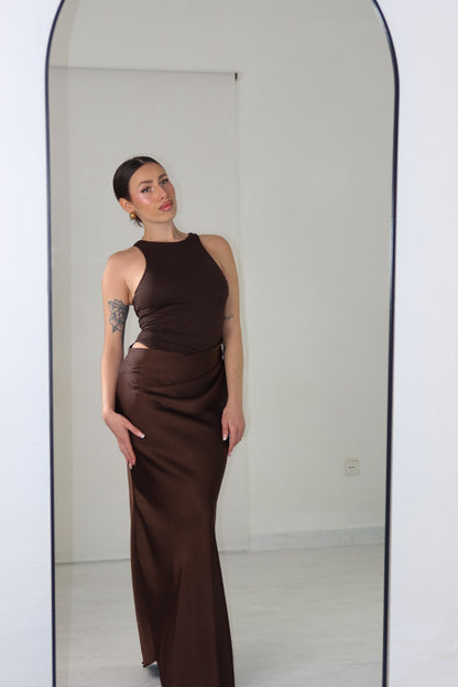 Vestido Aldair Marrón