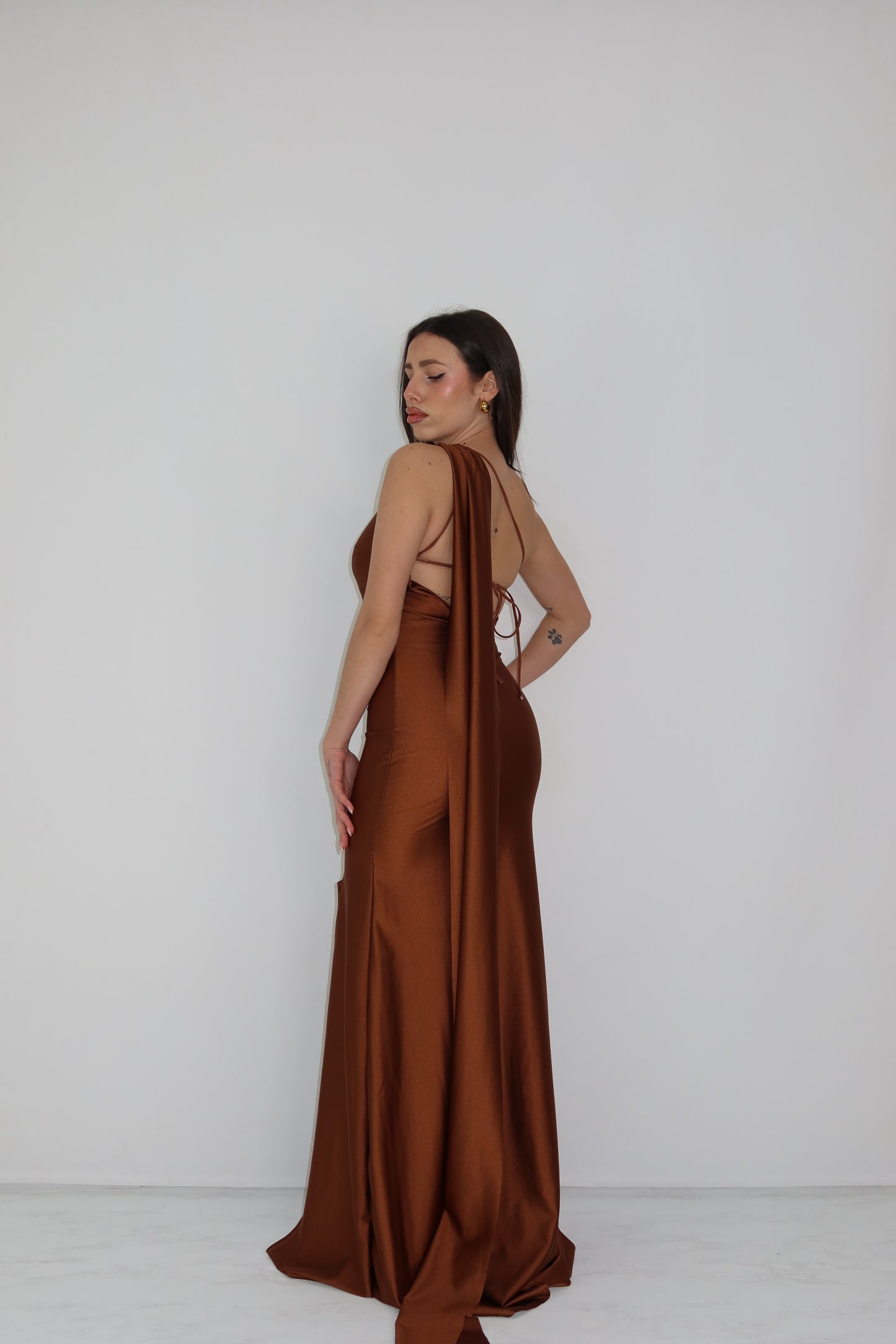 Vestido Dass Marrón