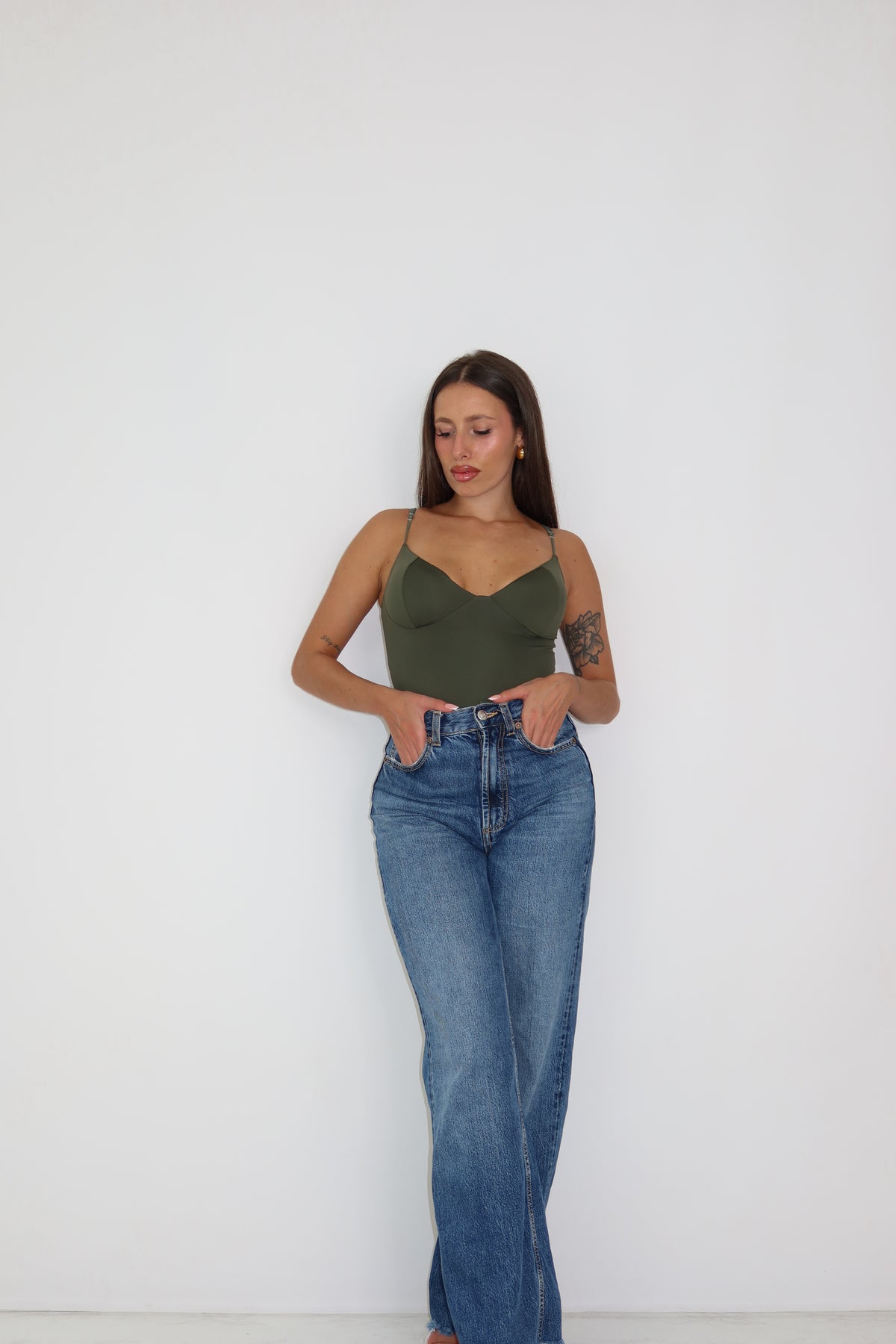 Body Nubia Verde Kaki