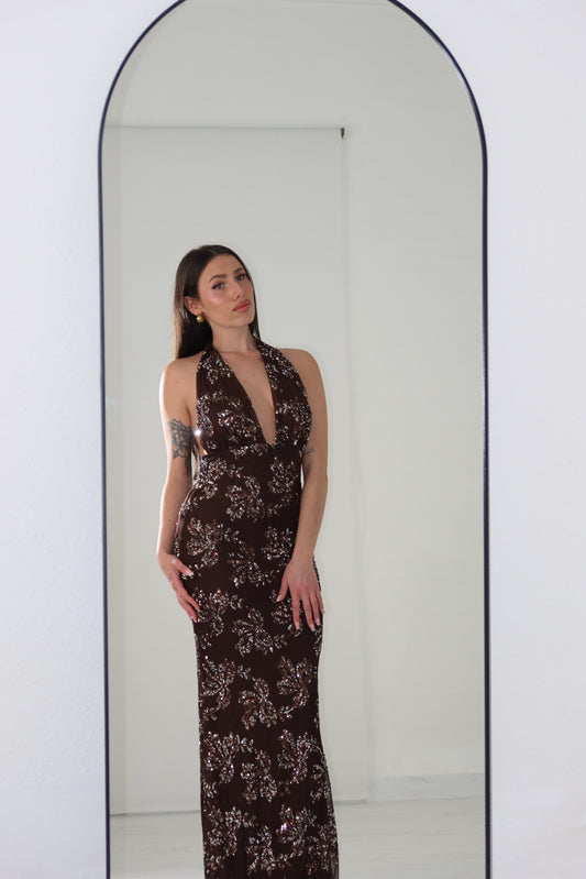 Vestido Passione Marrón