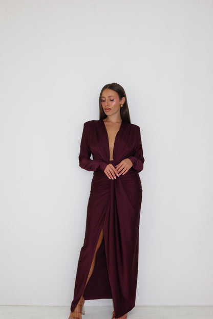 Vestido Gaia Berenjena