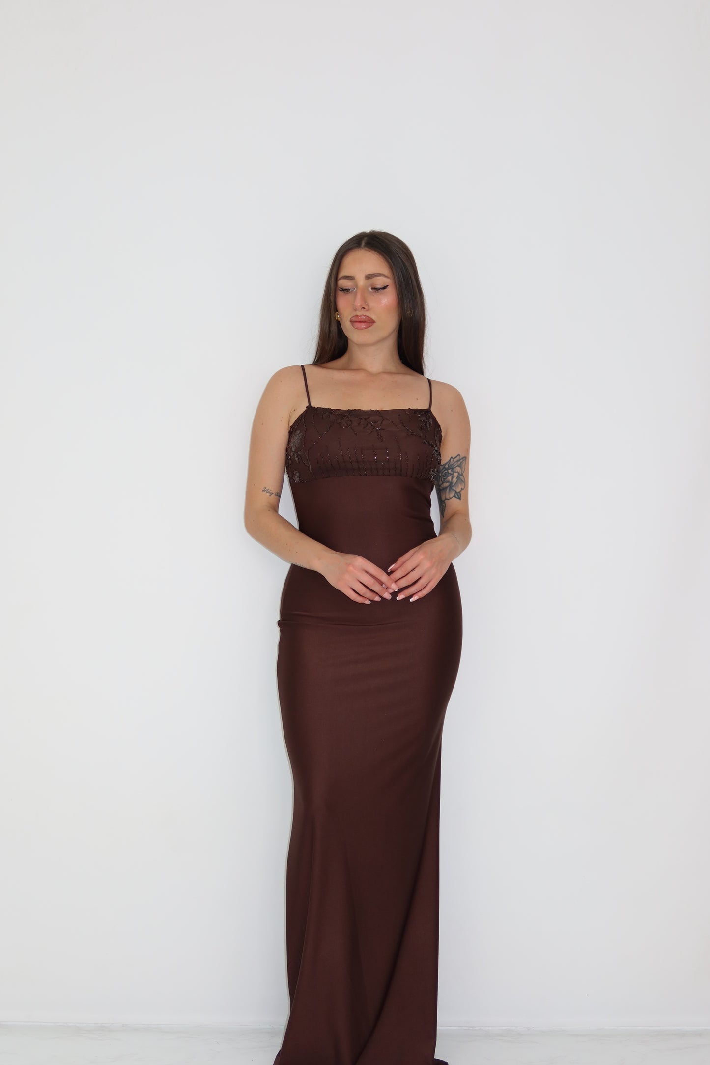 Vestido Tiana Marrón