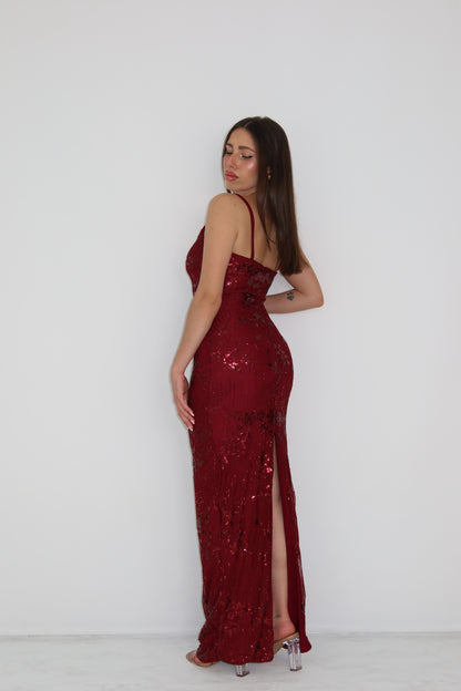 Vestido Galea Granate