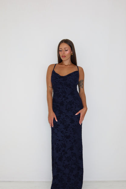 Vestido Gianna Azul Marino