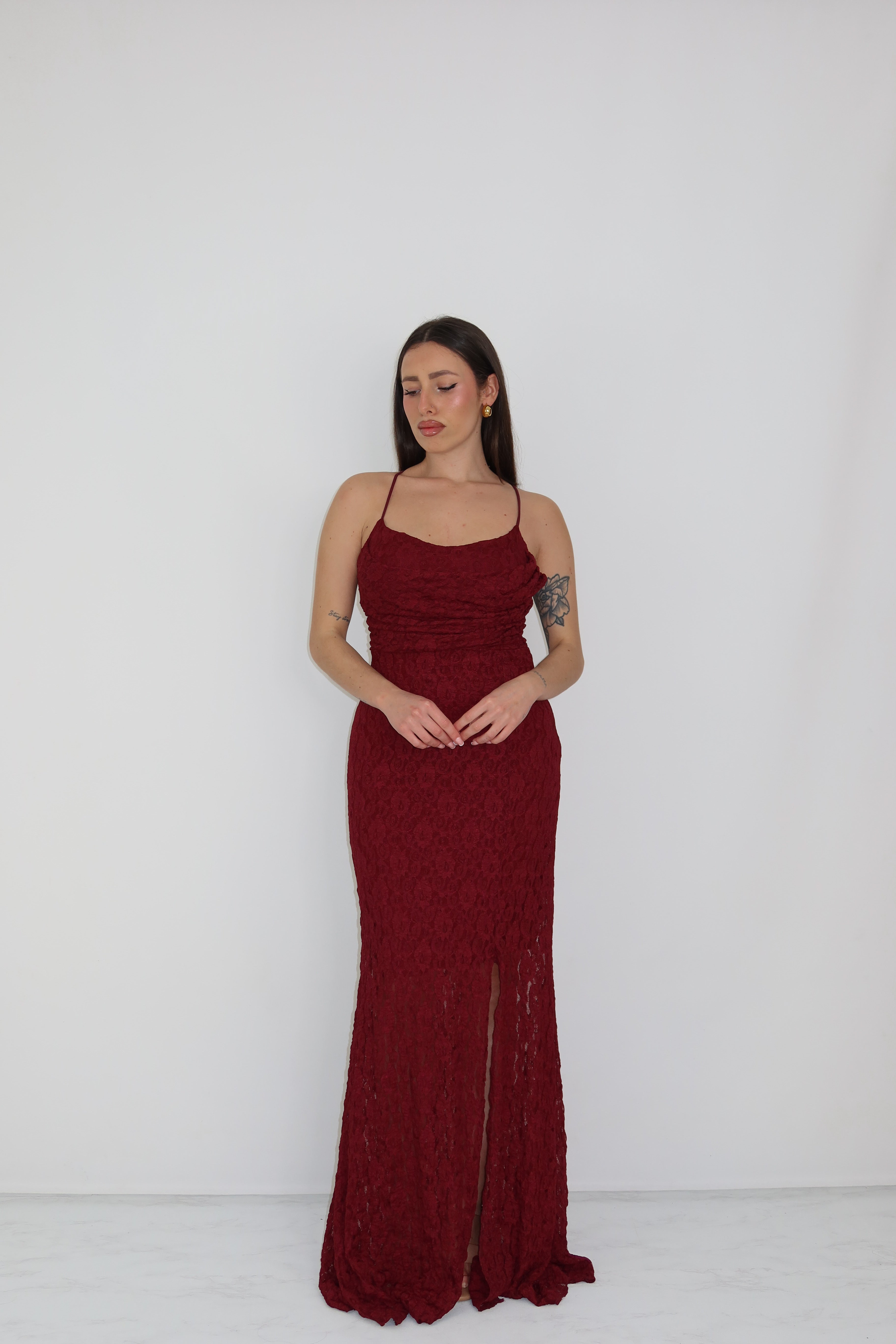 Vestido Delhi Granate