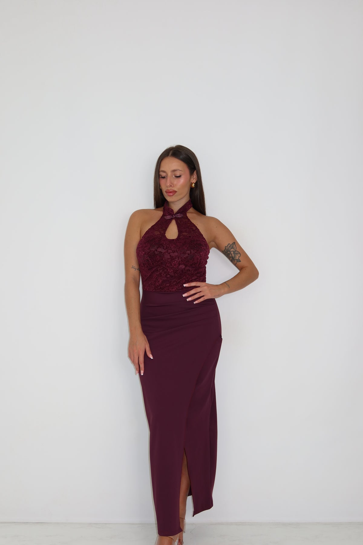 Vestido Seraya Granate