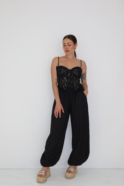 Corset Lúa Negro