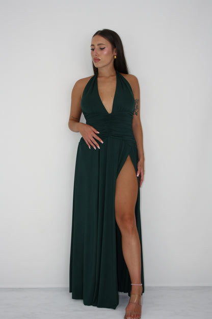 Vestido Opala Verde Garrafa
